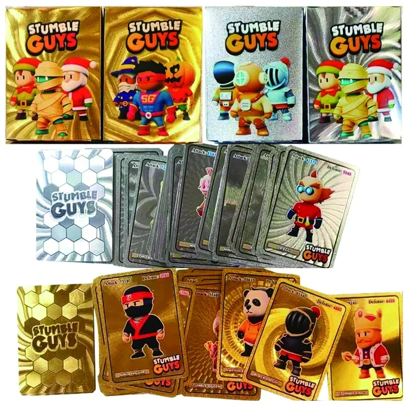 Board Game Organization - 55Pcs/box Anime Stumble Guys Cards Xmas