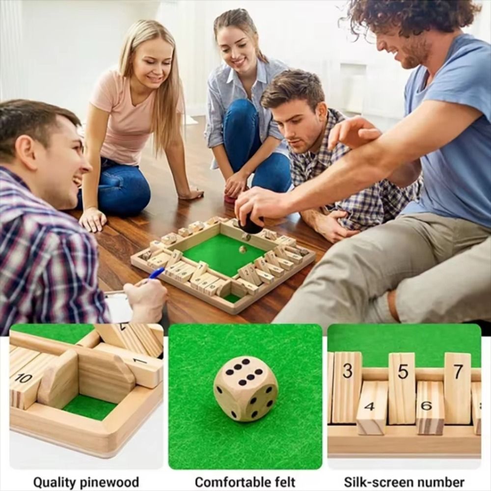 Board Game Organization - Shut The Box Table Board Game
