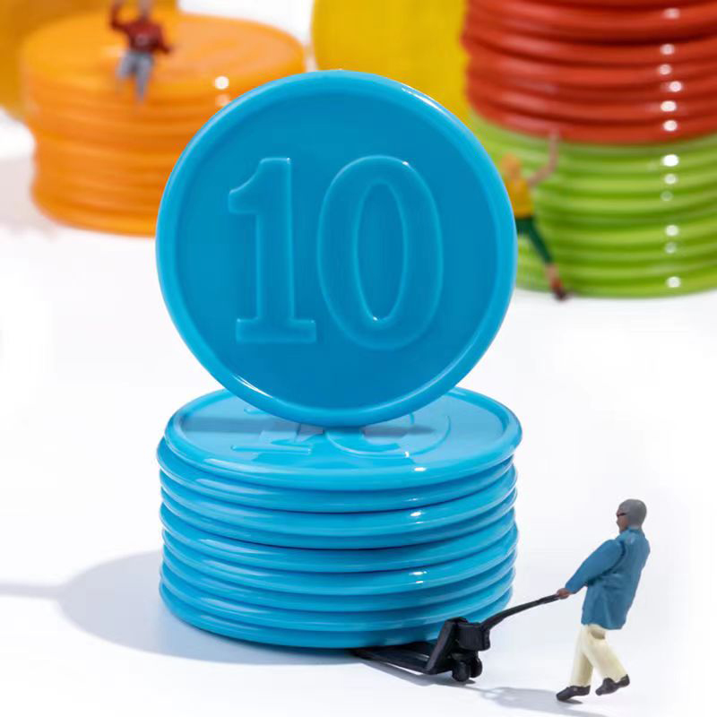 40PCS Poker Chips With Numbers - Board Game With Chips recension och pris
