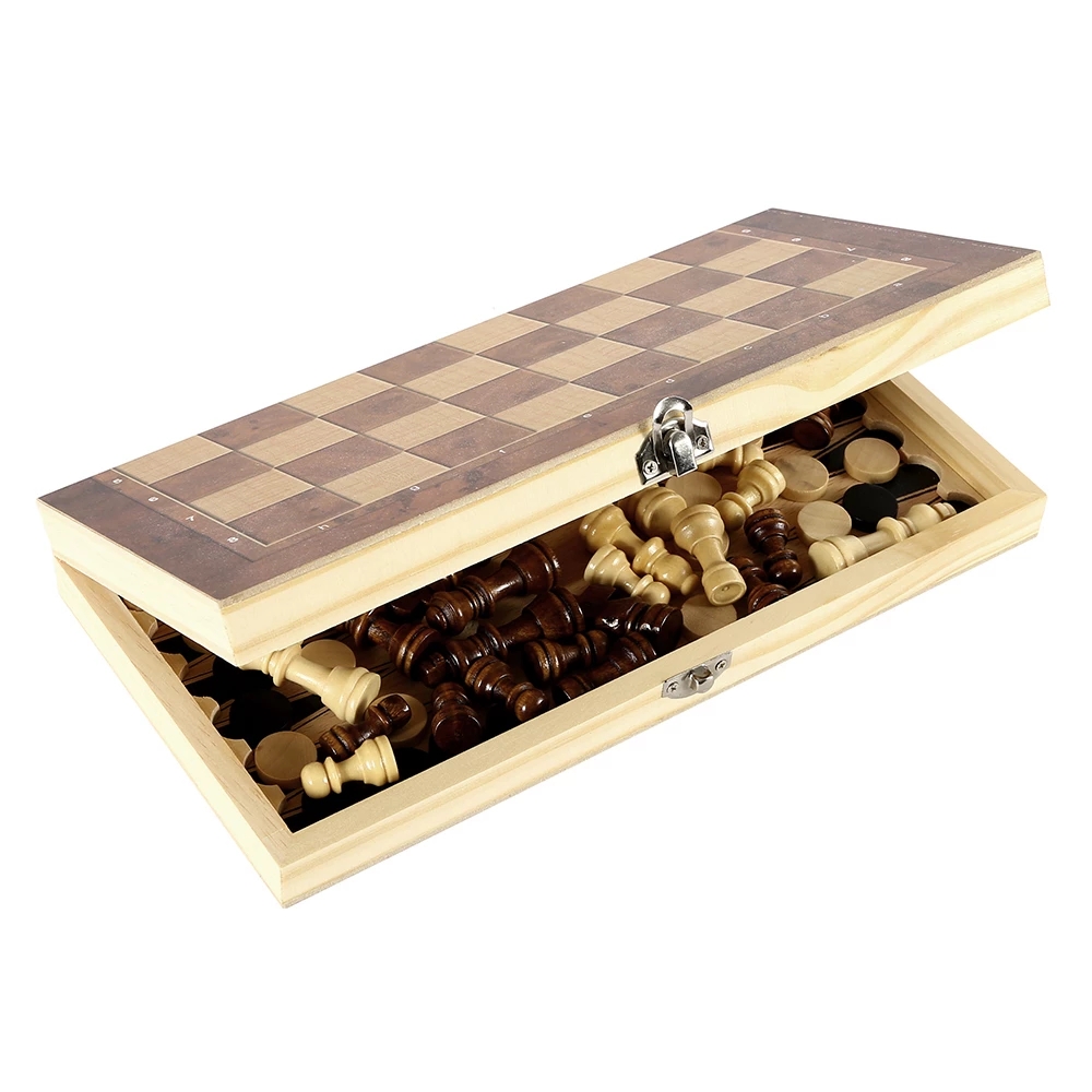 3 in 1 Chess Board, Folding Wo - Board Game Operation recension och pris