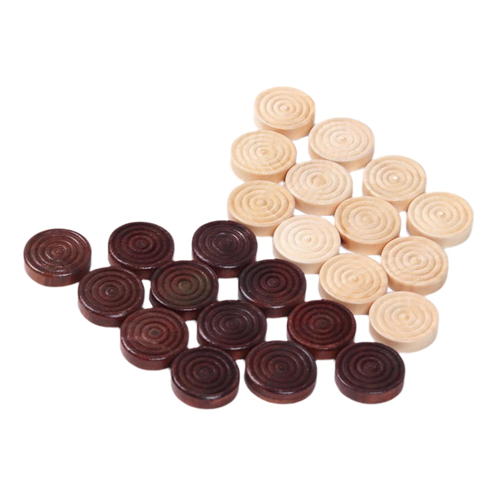 30Pcs/set Wooden Round Checker - Board Game Operation recension och pris