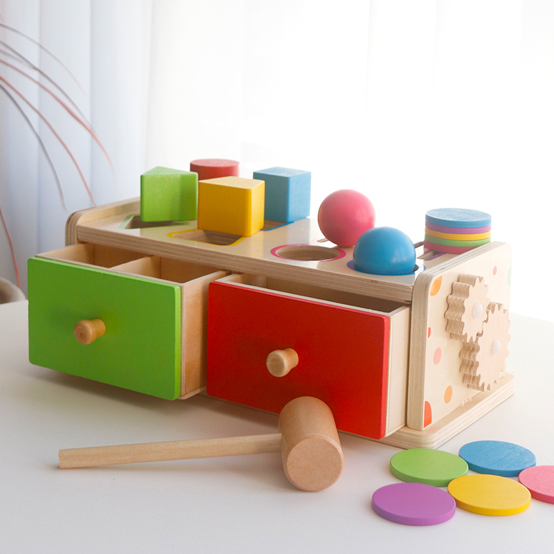 Montessori Wooden Sorting Stac - Board Game Organization recension och pris