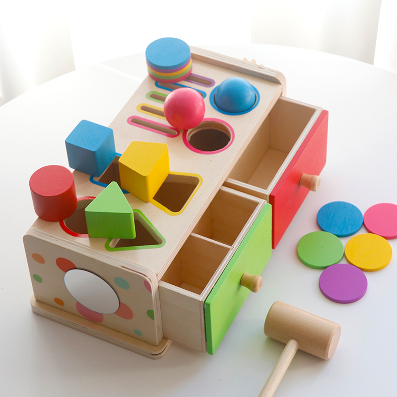 Montessori Wooden Sorting Stac - Board Game Organization recension och pris