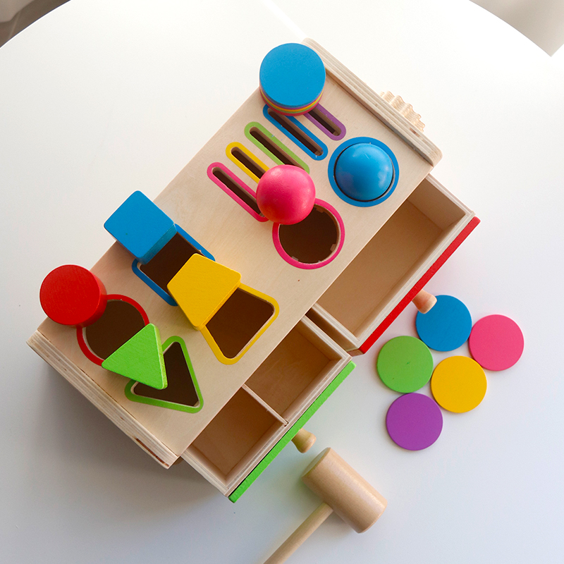 Montessori Wooden Sorting Stac - Board Game Organization recension och pris
