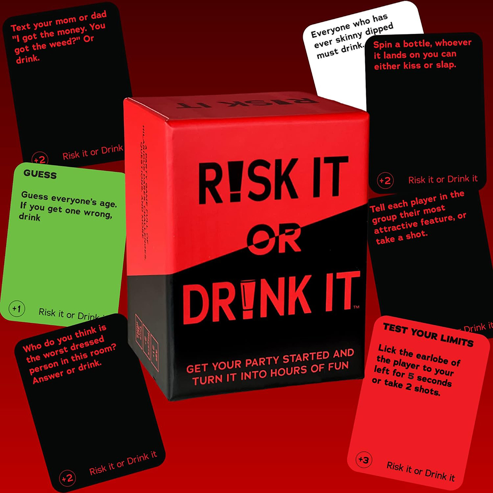 Risk It Or Drink It Fun Party  - Board Game Quiz recension och pris