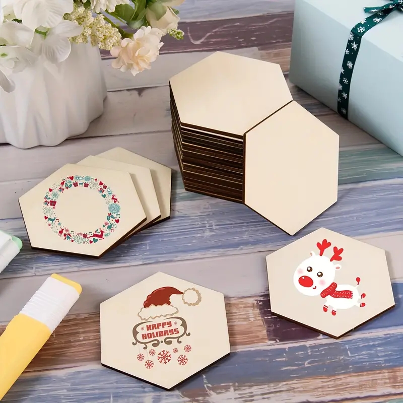 50Pcs/100Pcs,Hexagonal, Unfini - Board Game With Chips recension och pris