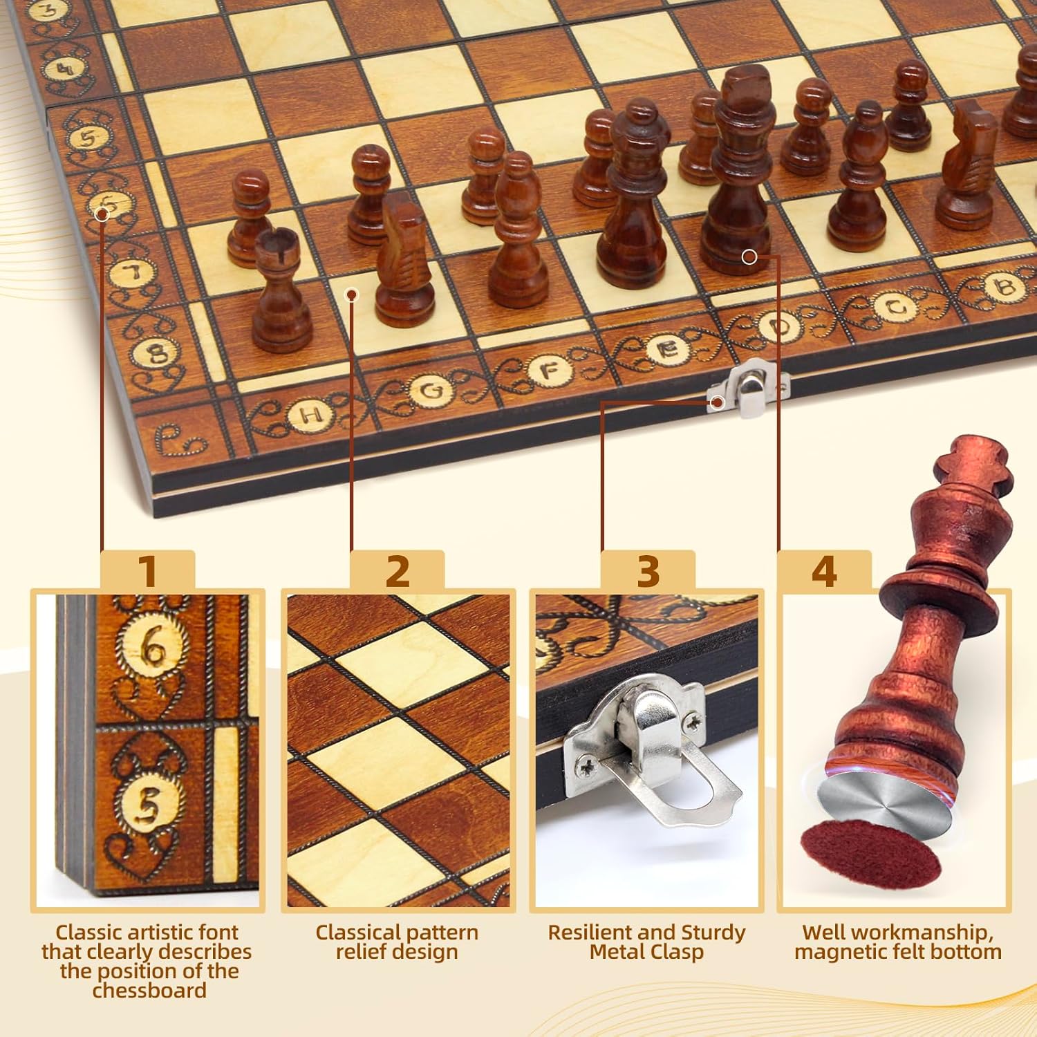 Chess Magnetic Backgammon Chec - Board Game Operation recension och pris
