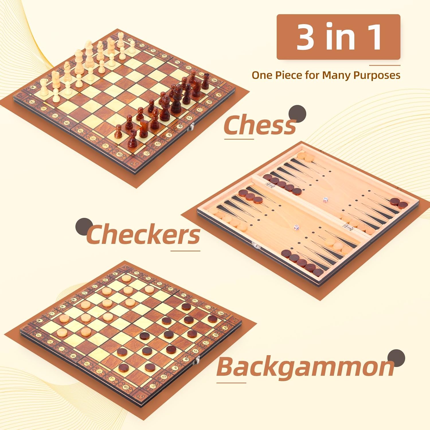 Chess Magnetic Backgammon Chec - Board Game Operation recension och pris