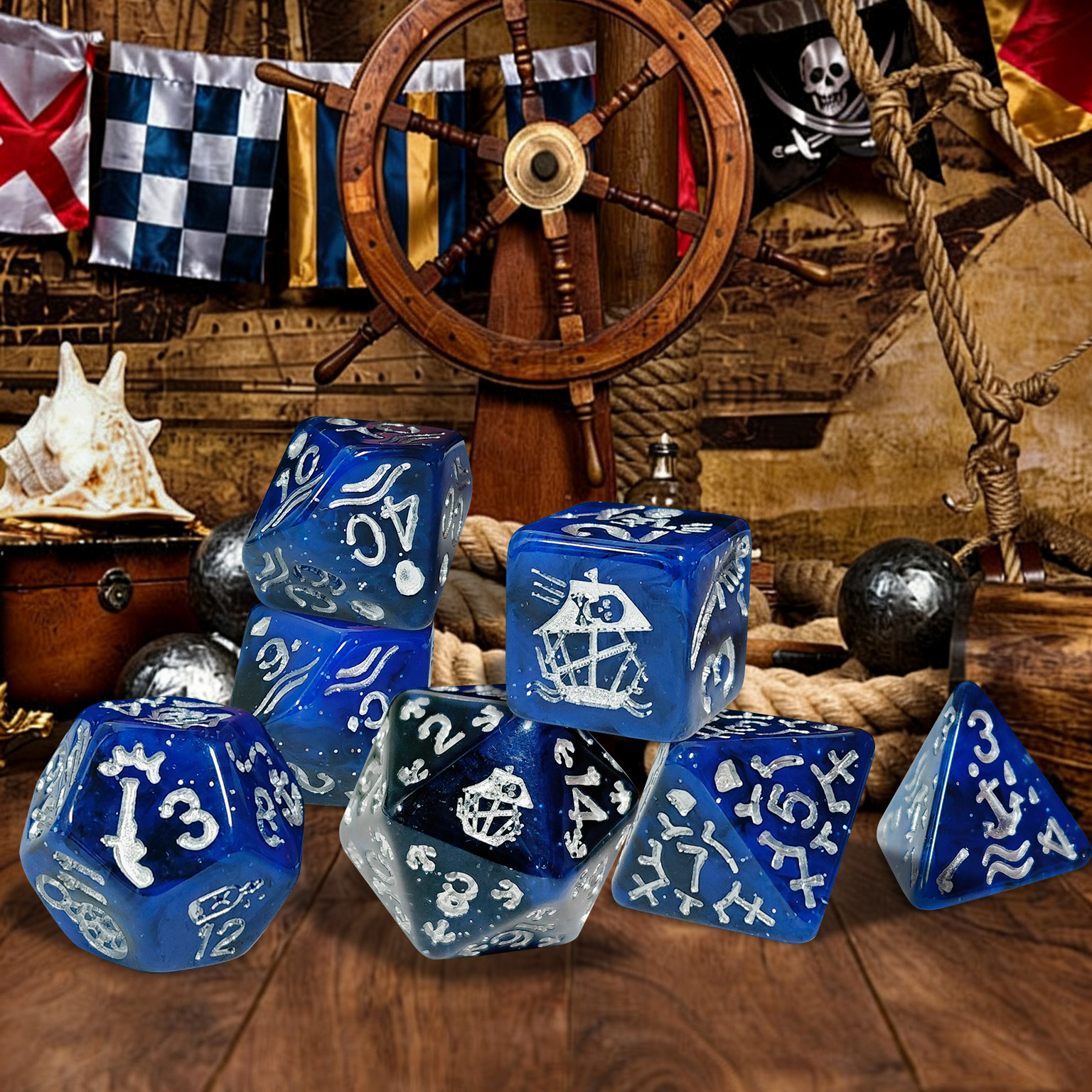 7Pcs/Set Pirate Nautical Theme - Board Game Pirates recension och pris