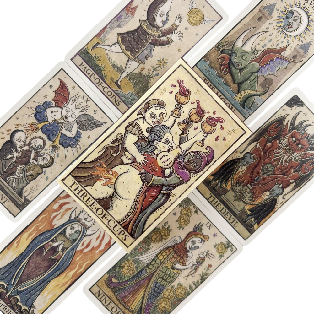Moon Tarot Della Luna Deck Car - Board Game Illustrator recension och pris
