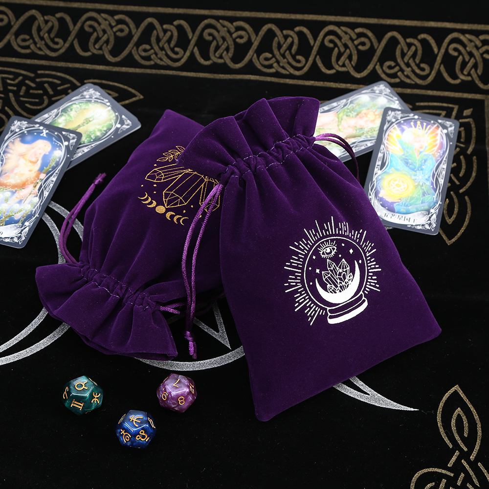 5Pcs Tarot Storage Velvet Bag  - Board Game Organization recension och pris
