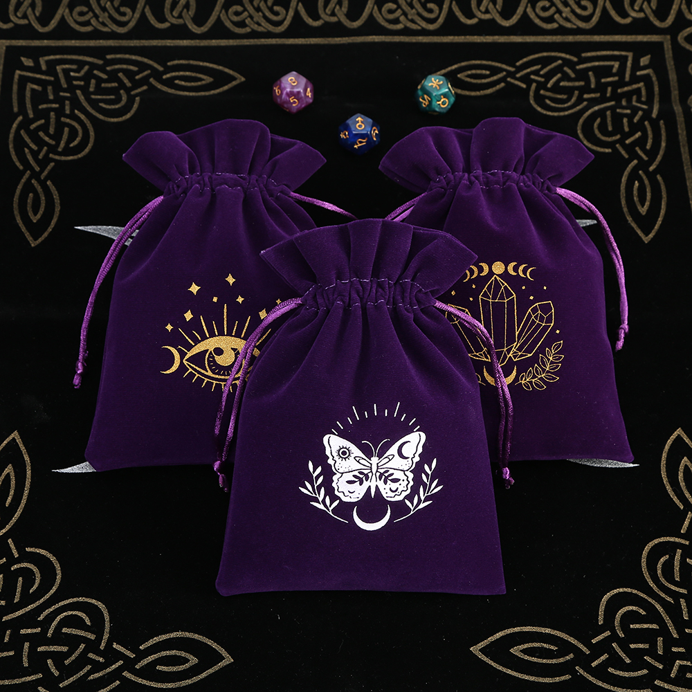 5Pcs Tarot Storage Velvet Bag  - Board Game Organization recension och pris