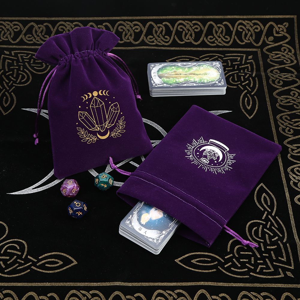 5Pcs Tarot Storage Velvet Bag  - Board Game Organization recension och pris