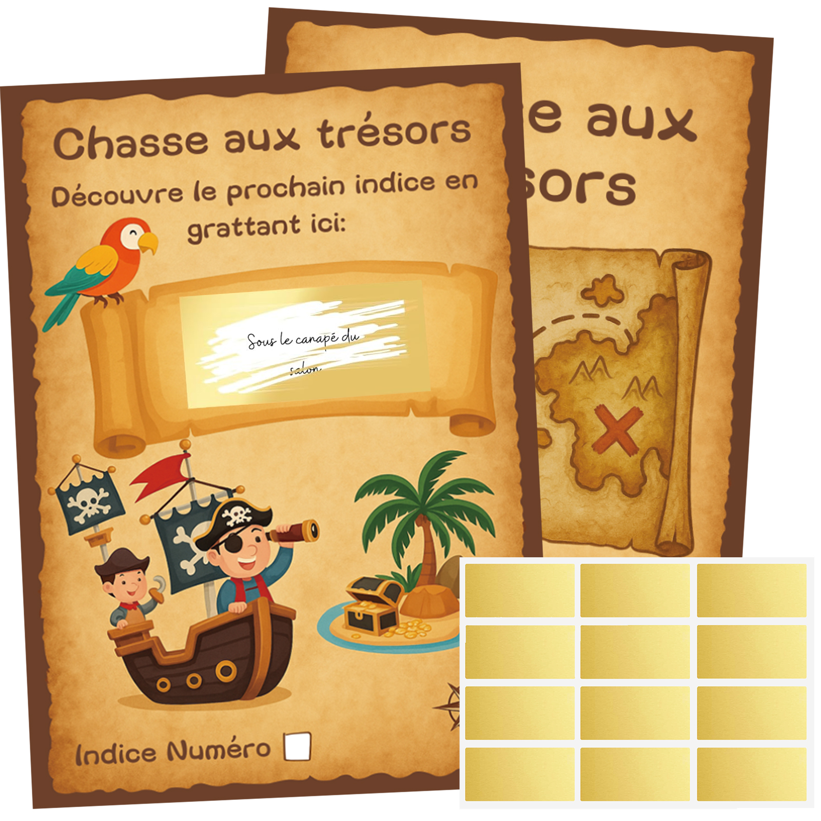 12pcs Pirate themed Treasure H - Board Game Pirates recension och pris