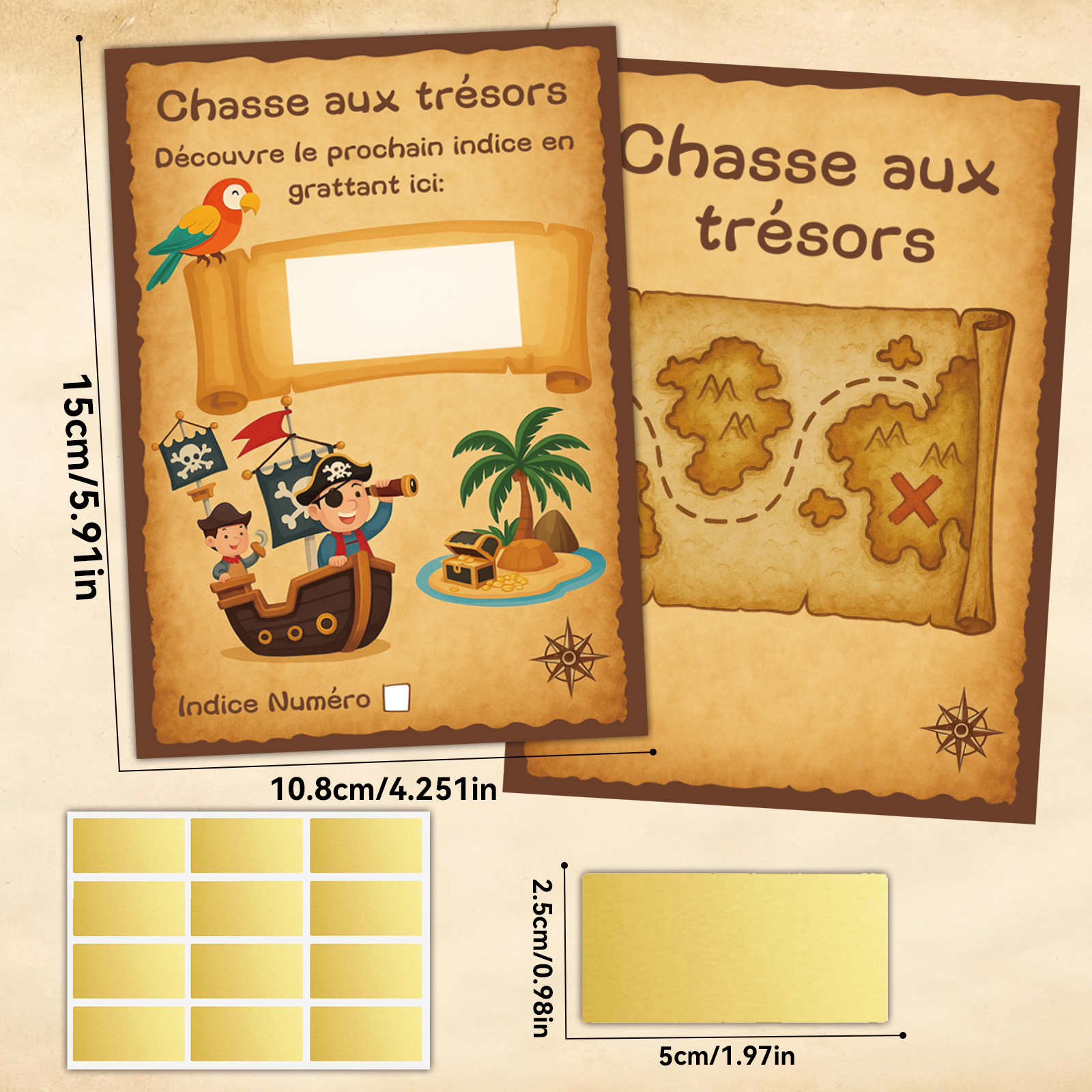 12pcs Pirate themed Treasure H - Board Game Pirates recension och pris
