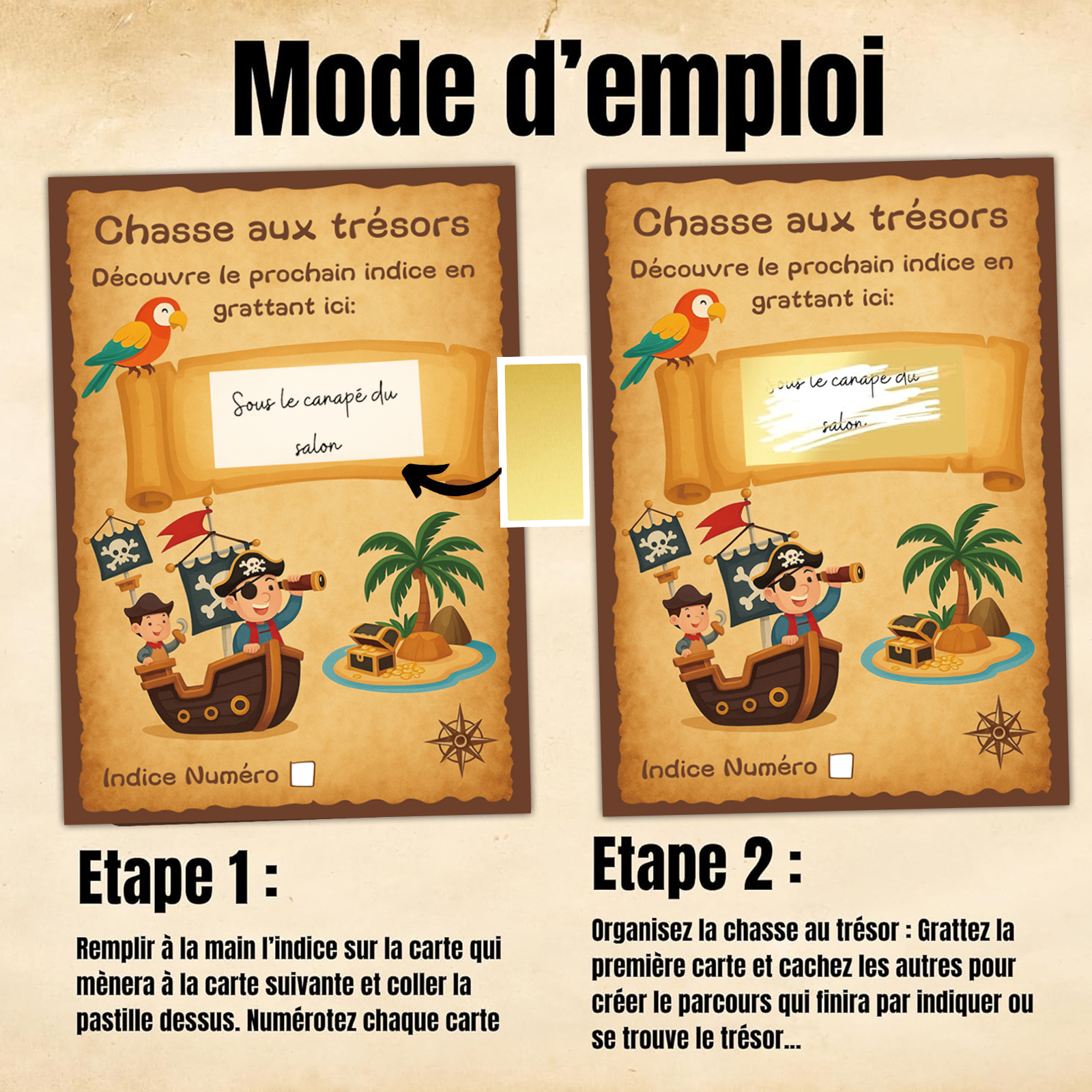 12pcs Pirate themed Treasure H - Board Game Pirates recension och pris