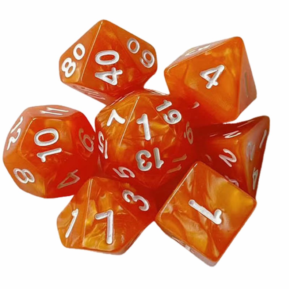 7pcs Dice Set Board Games Roll - Board Game Quiz recension och pris