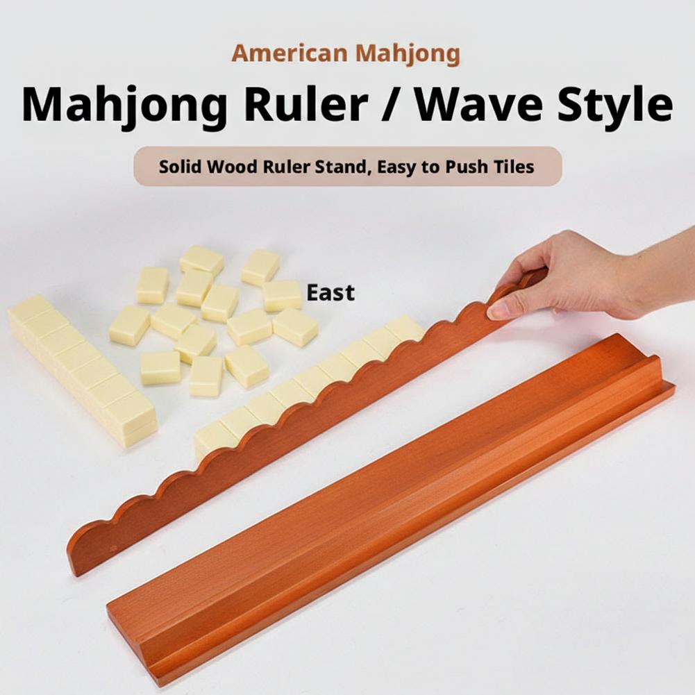 Wooden Mahjong Ruler American  - Board Game Mahjong recension och pris