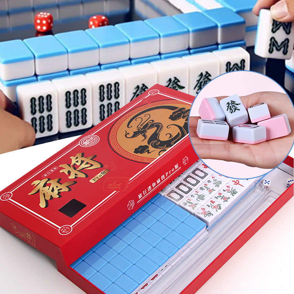 Portable Travel Mini Mahjong S - Board Game Organization recension och pris