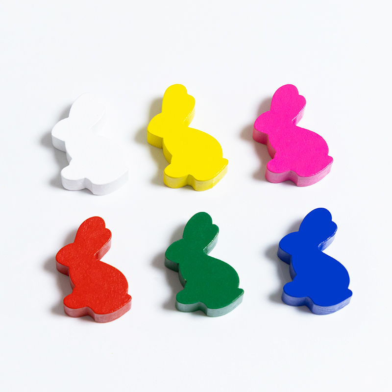 100PCS Cute Rabbit Meeple, 25m - Board Game Quiz recension och pris