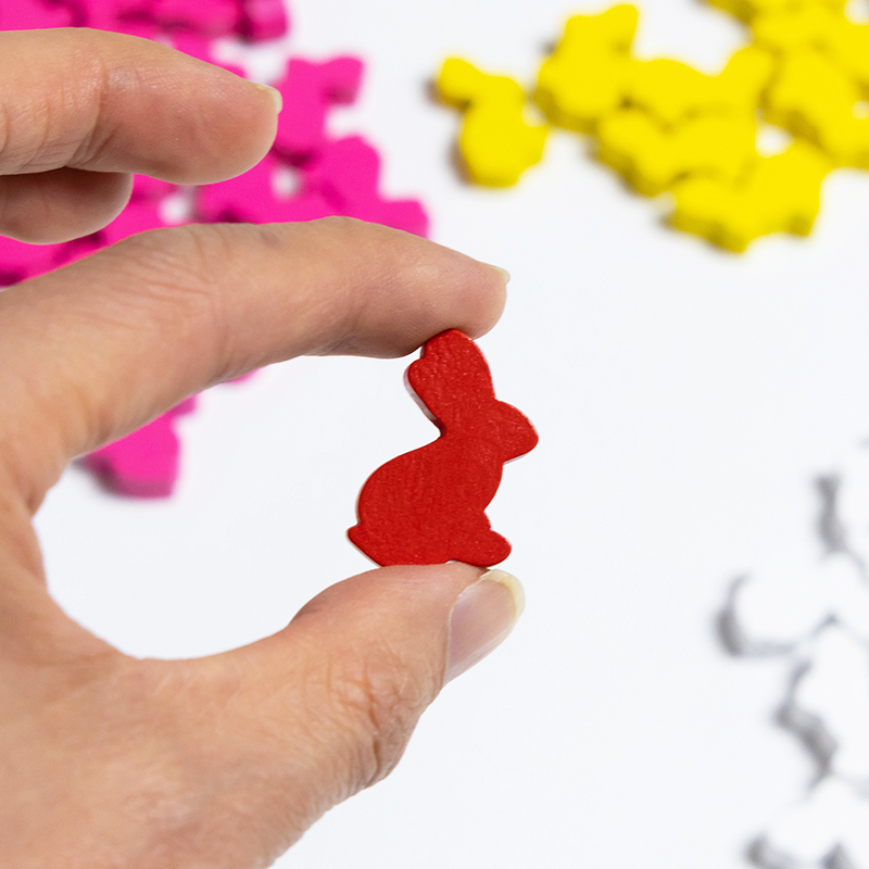 100PCS Cute Rabbit Meeple, 25m - Board Game Quiz recension och pris