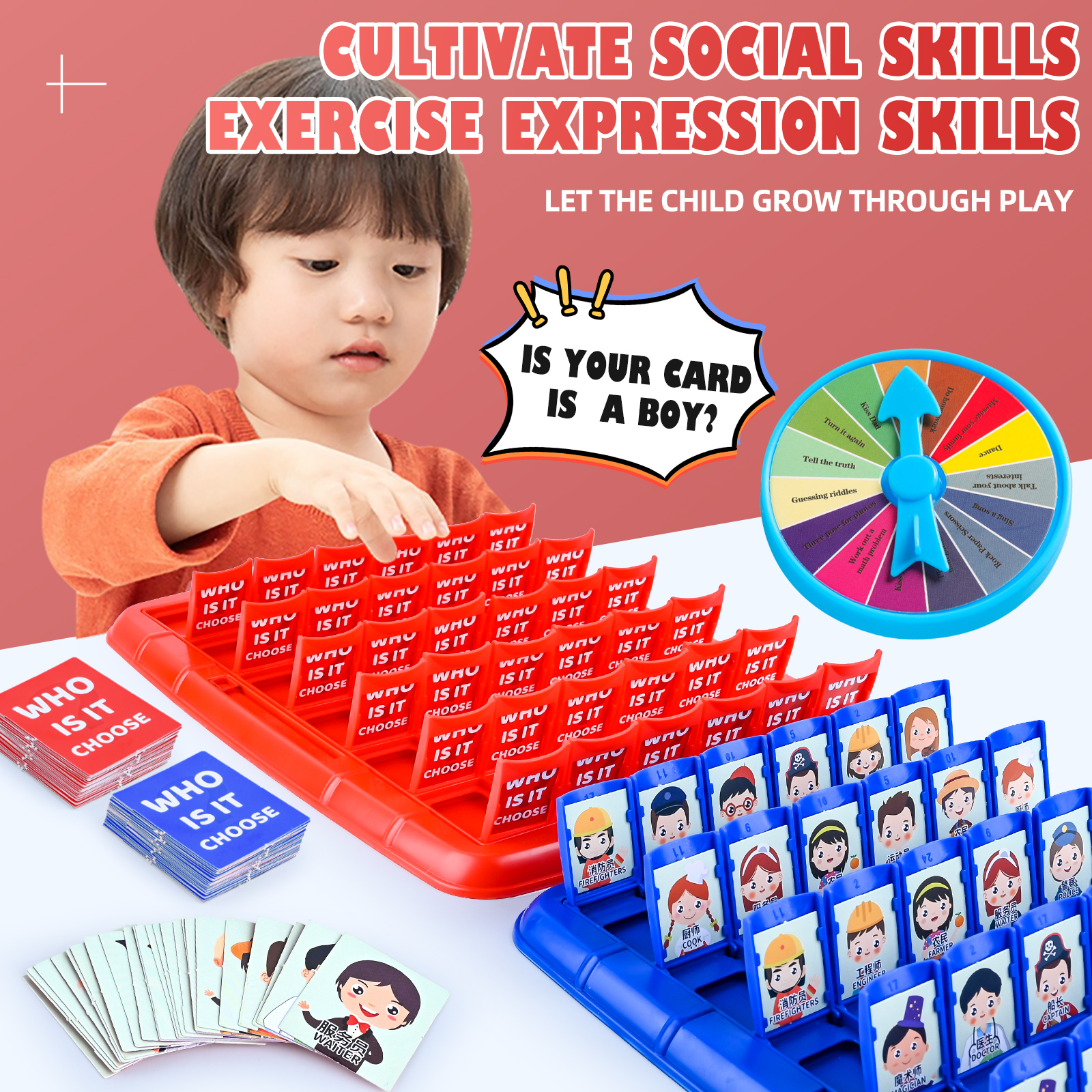 Guess Who I Am, Children'S Puz - Board Game With Chips recension och pris