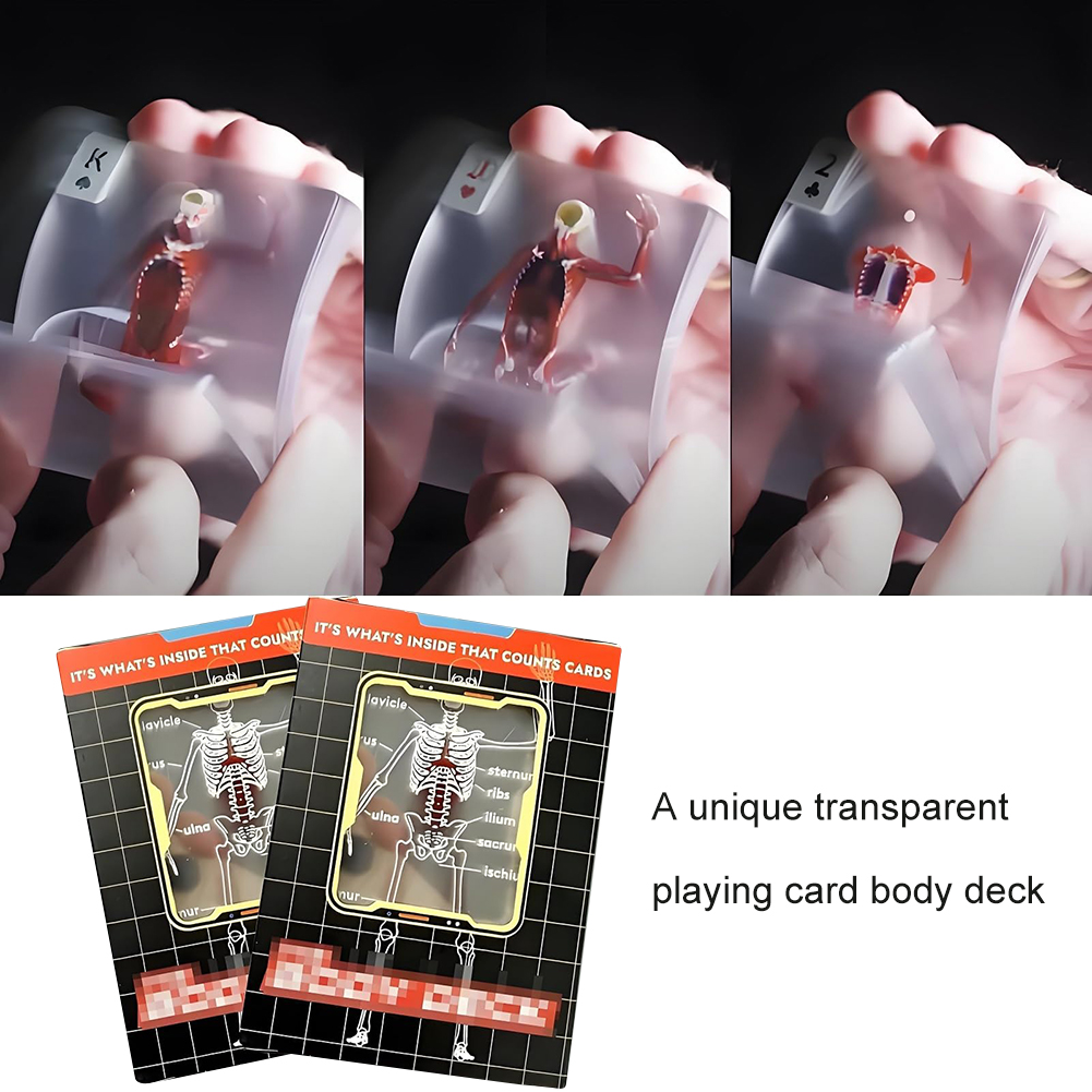 1-3PCS Human Anatomy Poker Car - Board Game With Chips recension och pris