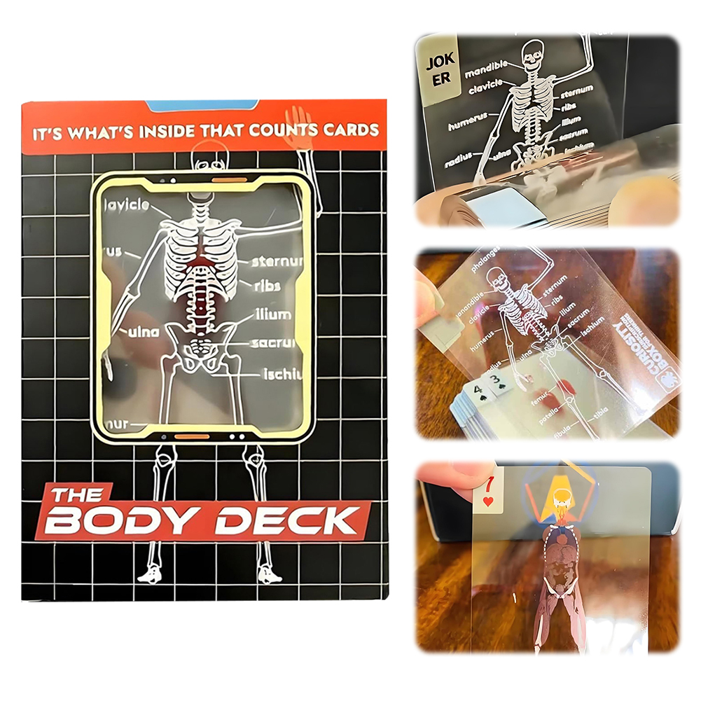 1-3PCS Human Anatomy Poker Car - Board Game With Chips recension och pris