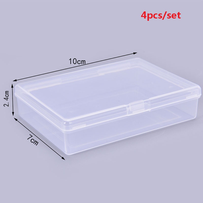 4PCS 10*7*2.4cm Transparent pl - Board Game With Chips recension och pris