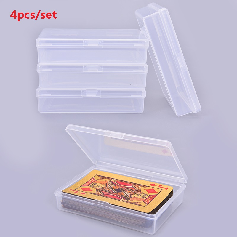 4PCS 10*7*2.4cm Transparent pl - Board Game With Chips recension och pris