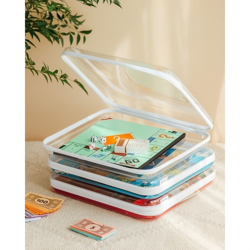 1pc Large Clear Hard Shell Sto - Board Game Organization recension och pris