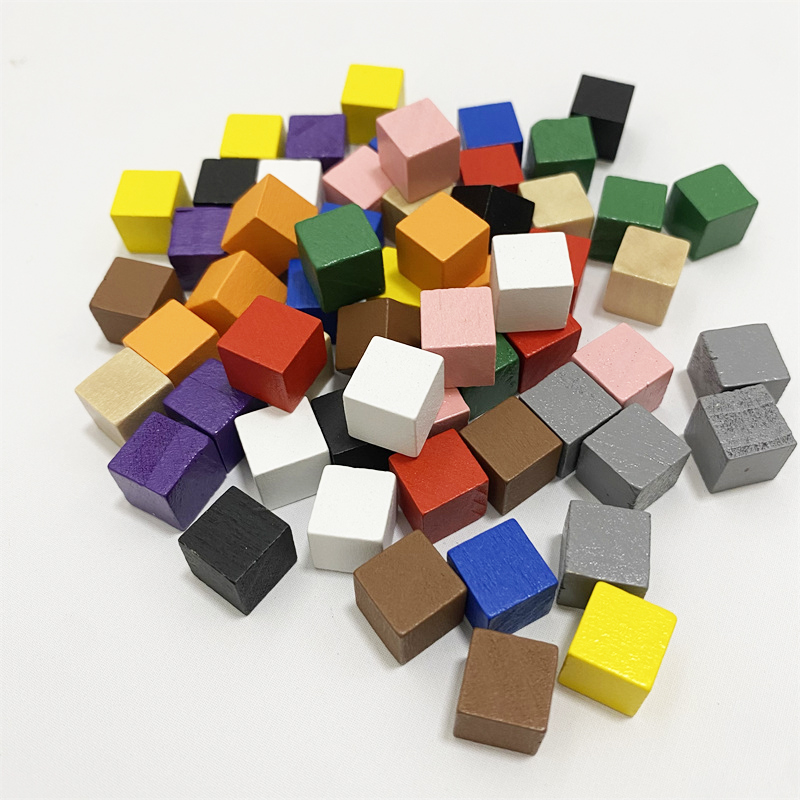 50Pcs/lots 10mm Colorful Wood  - Board Game Quiz recension och pris