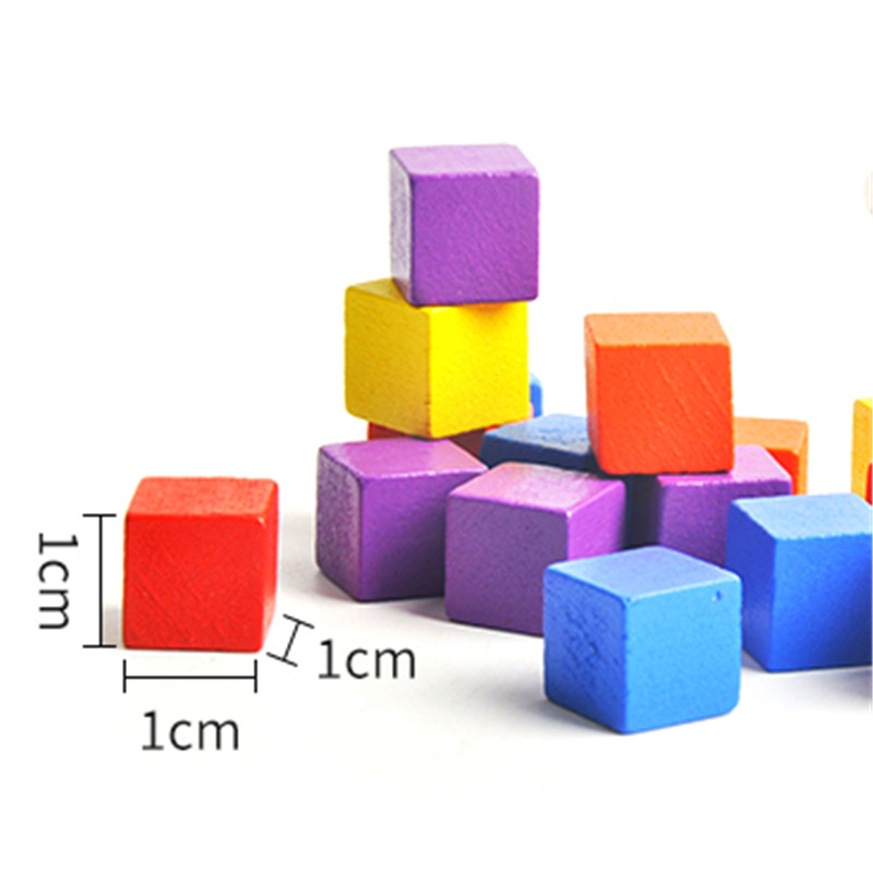 50Pcs/lots 10mm Colorful Wood  - Board Game Quiz recension och pris