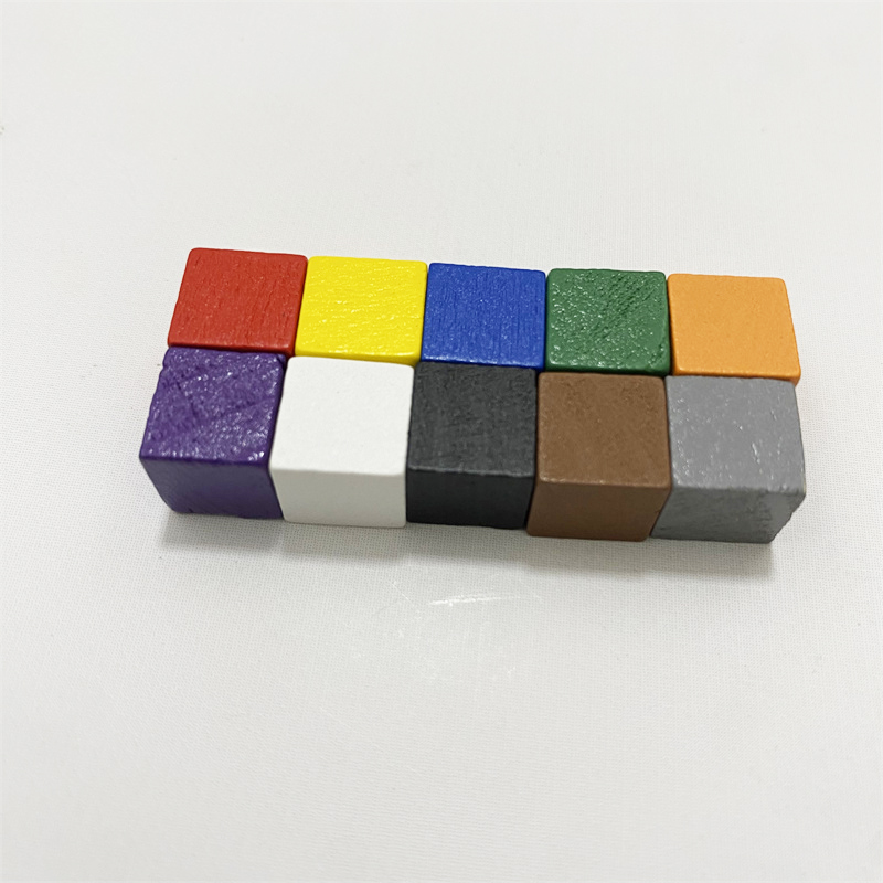 50Pcs/lots 10mm Colorful Wood  - Board Game Quiz recension och pris