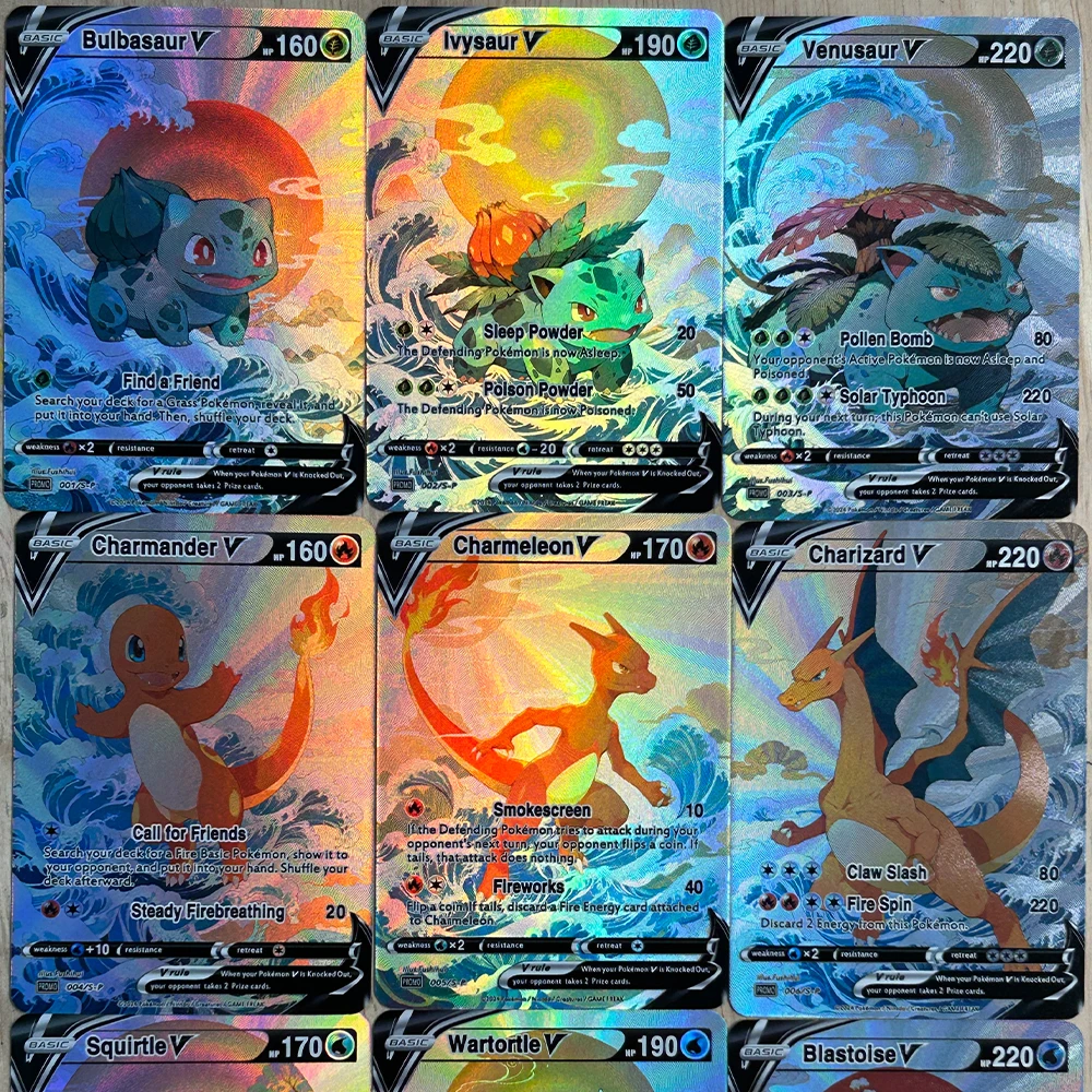 9Pcs/set DIY Anime PTCG Collec - Board Game English recension och pris
