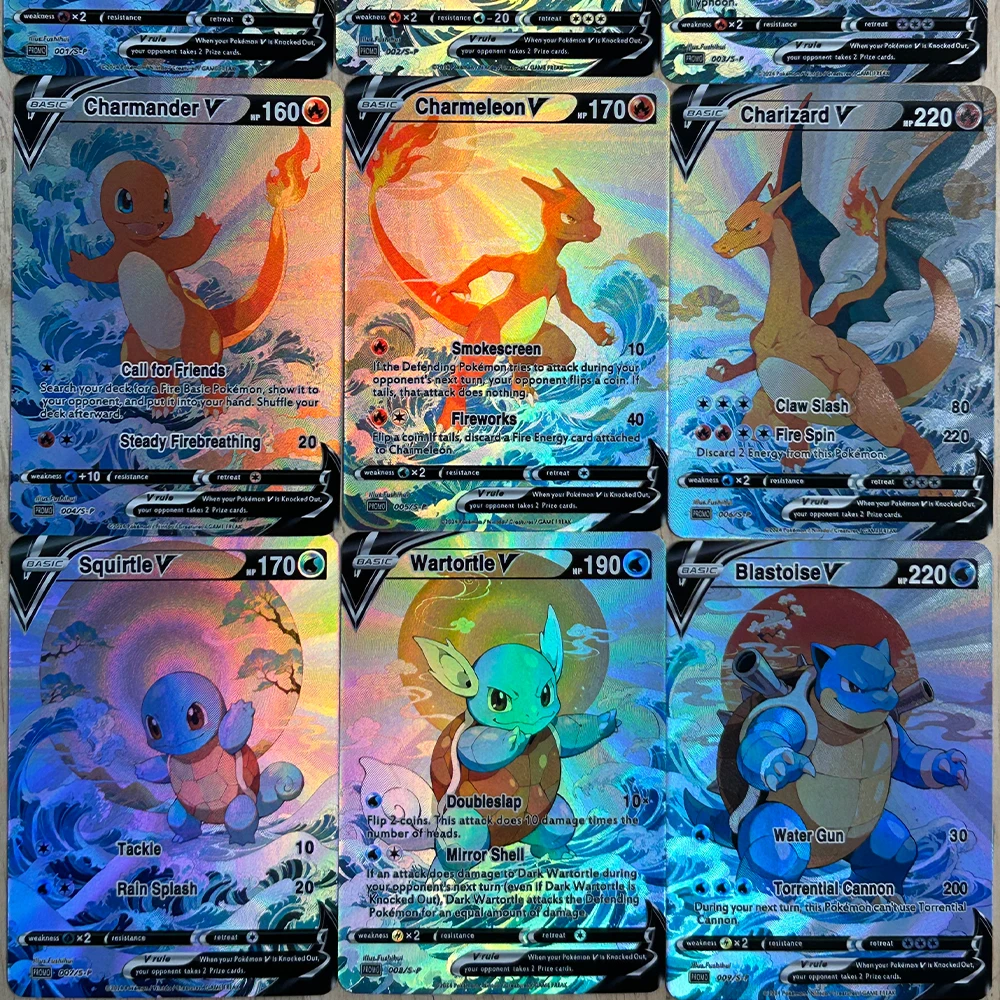 9Pcs/set DIY Anime PTCG Collec - Board Game English recension och pris