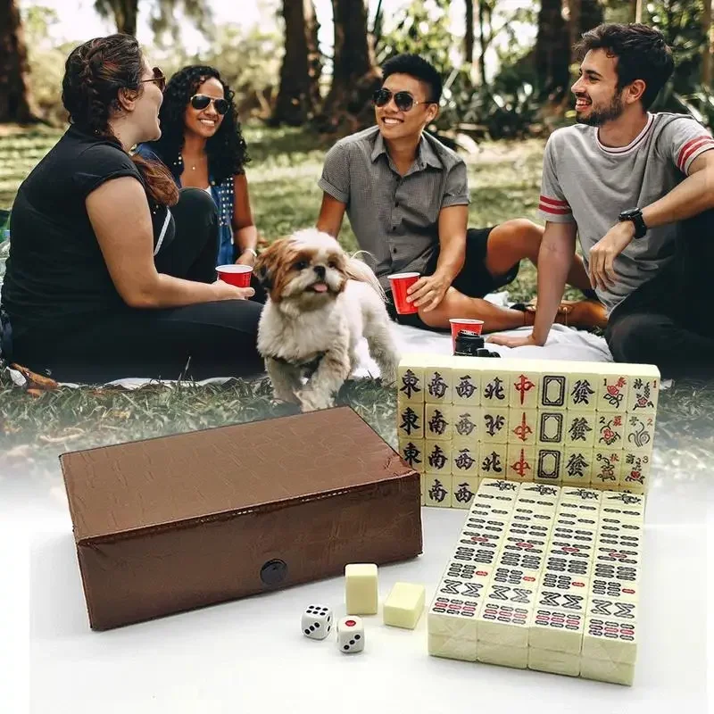 Chinese Mahjong Game Set 144 W - Board Game Mahjong recension och pris
