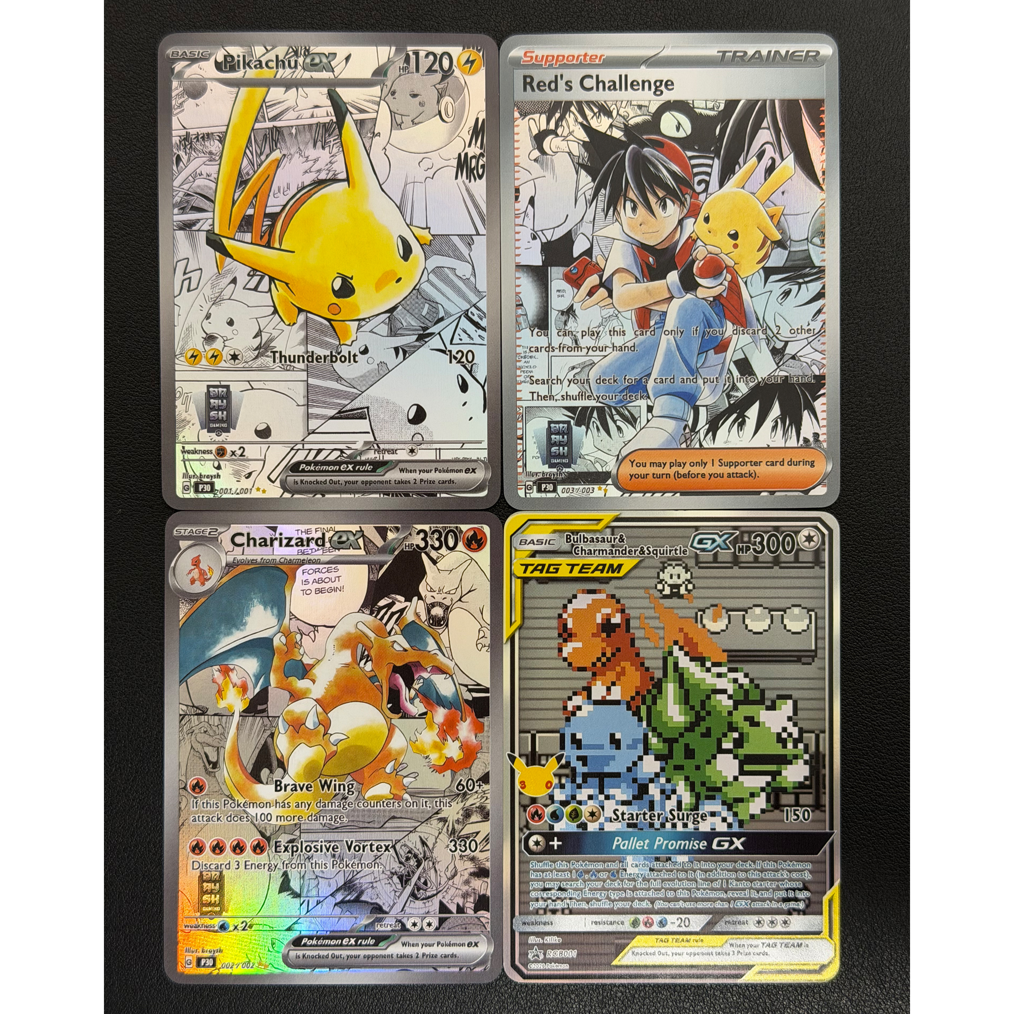 4Pcs/set Self Made Ptcg Pika C - Board Game Quiz recension och pris