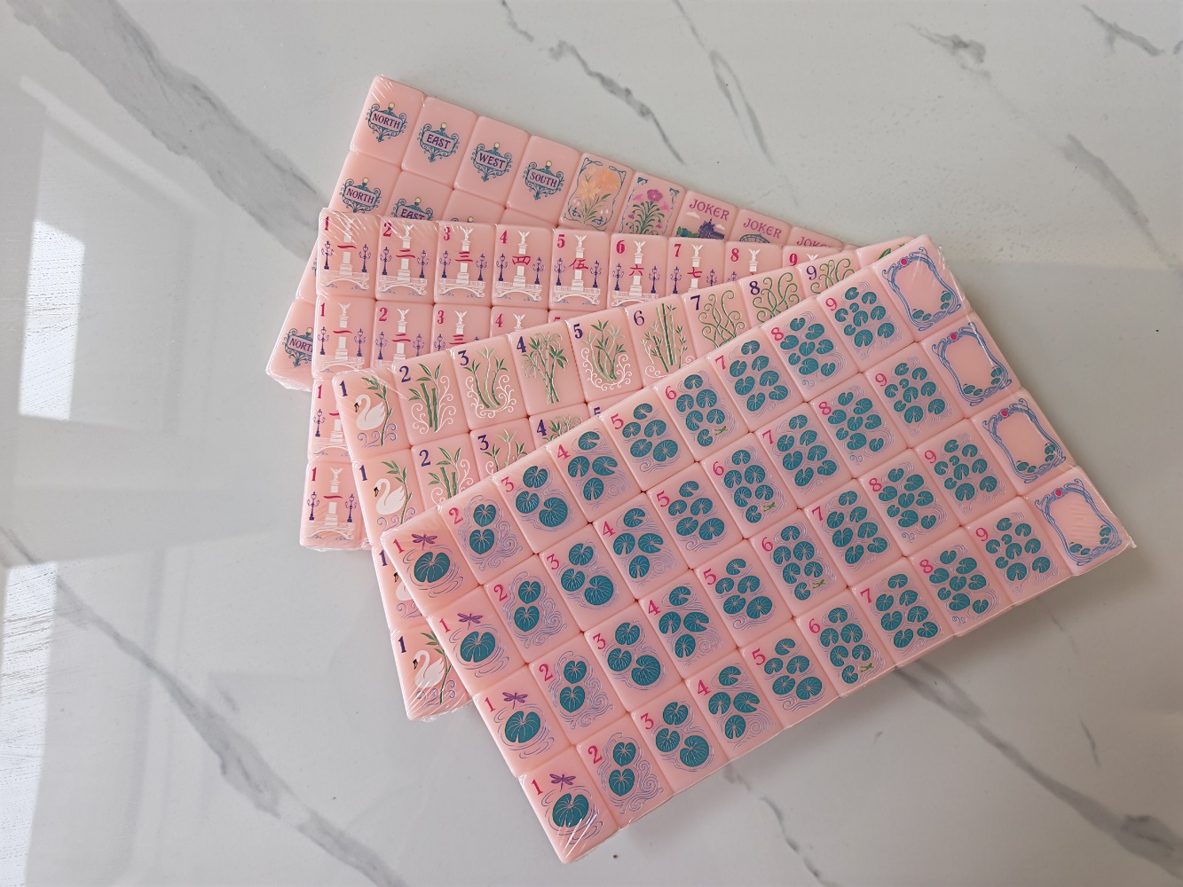 2026 Hot New Pink Acrylic Amer - Board Game Mahjong recension och pris