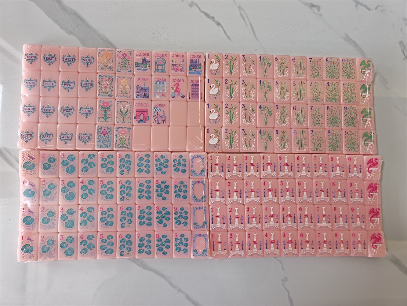 2026 Hot New Pink Acrylic Amer - Board Game Mahjong recension och pris