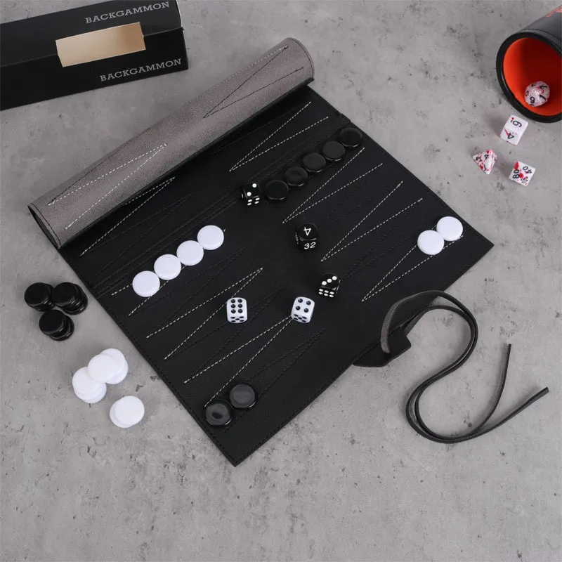 Roll Up Backgammon Sets Portab - Board Game Operation recension och pris