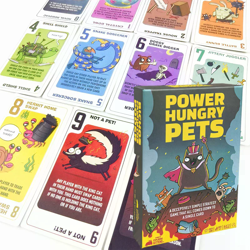 Power Hungry Pets Card Game Fa - Board Game Quiz recension och pris